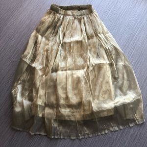 GOLD MAXI LEHENGA SKIRT